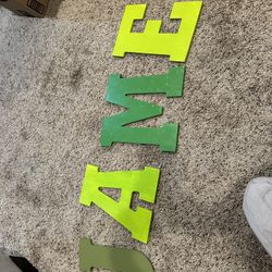 Wood Letters That Spell James 