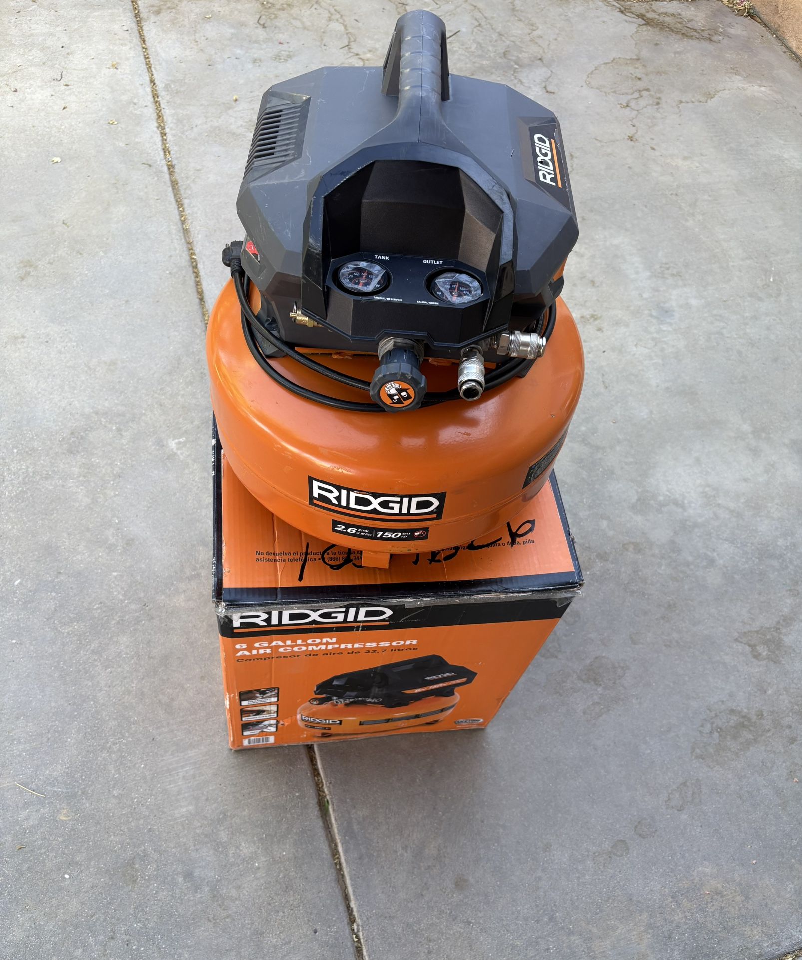 6 Gallons Ridged Compressor $85