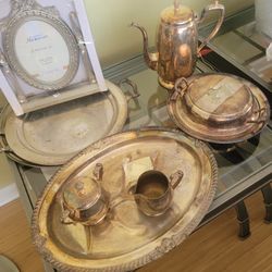 Silver Platters And Trays