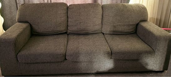 Grey Couches w/Full Size Pullout Bed