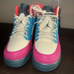 Jordan Spizike GS Miami Vice South Beach Pink Teal 6.5Y Youth Retro AJ Spike Lee