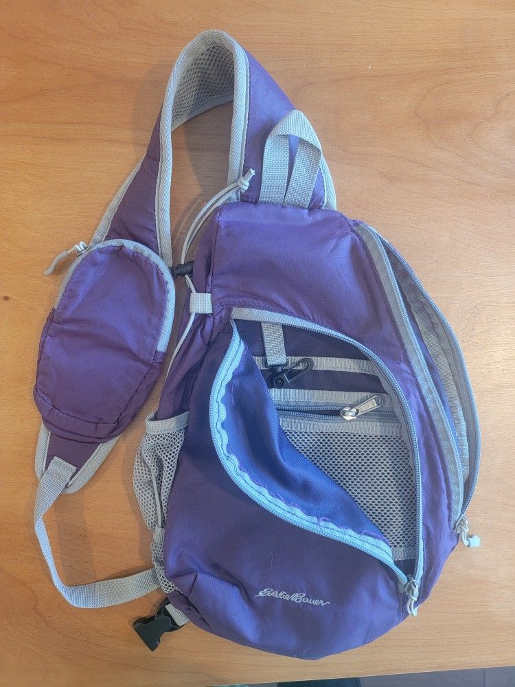 Purple Eddie Bauer Sling Bag