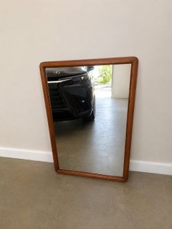 Lane Rhythm Mid Century Modern Walnut Mirror