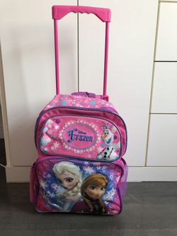 Frozen backpack with wheels