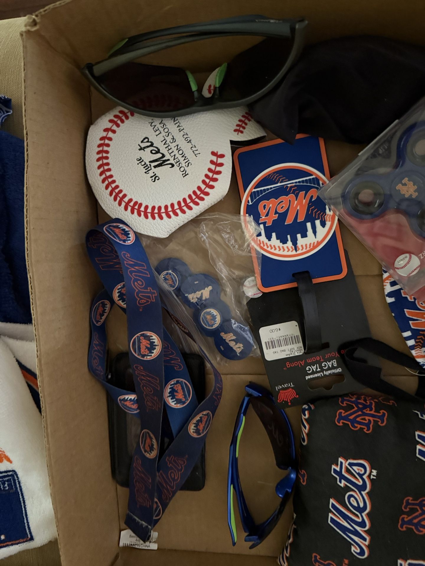 Box Filled With Mets Items
