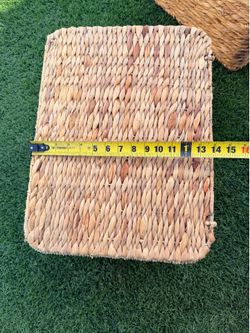 Hand Woven Bin W/ Lid