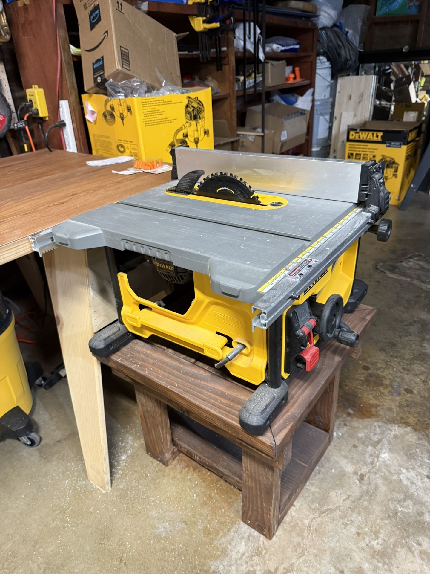 DEWALT 15 Amp 8-1/4 in. Compact Portable Jobsite Table Saw (DWE7485)