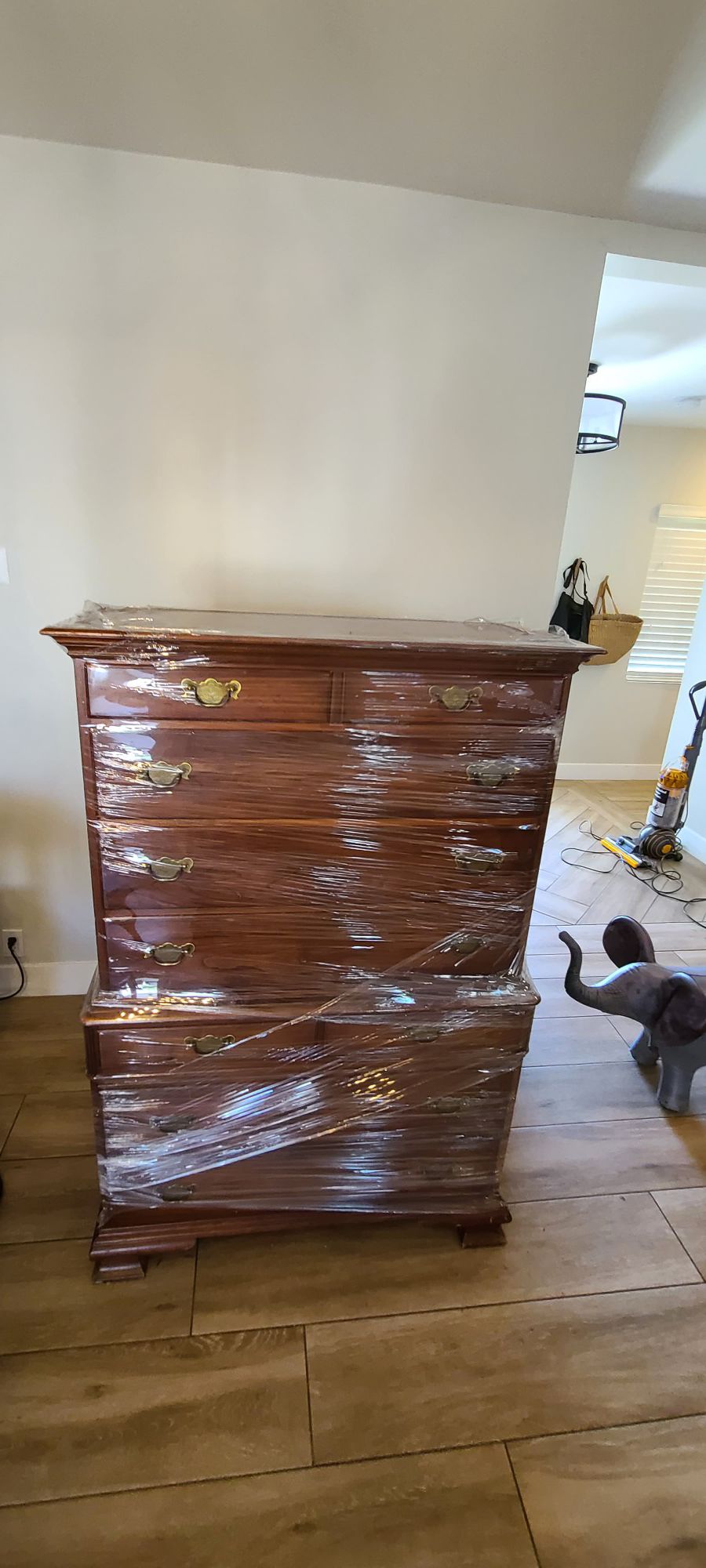 Antique upright dresser