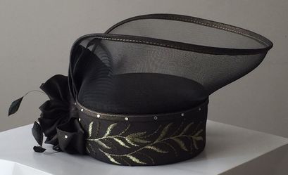 Olive Green / Gold / Black Church Hat