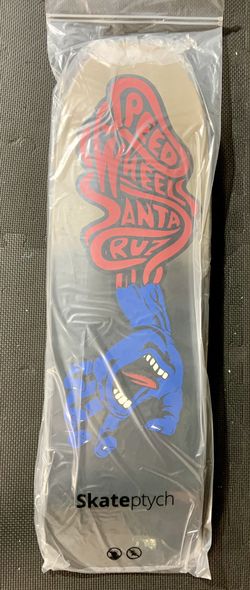 Santa Cruz Speed Lab Wheels Skateboard Deck  Black  192/300