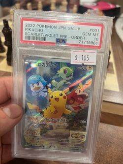 PSA 10 Pikachu 2022 Japanese Scarlet Violet Pre-Order #001