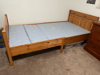 IKEA Children’s extendable bed frame with mattress