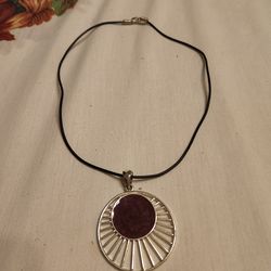 Red and Silver Necklace