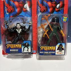 Marvel Legends Spider-Man Series Mysterio And Morbius Lot.