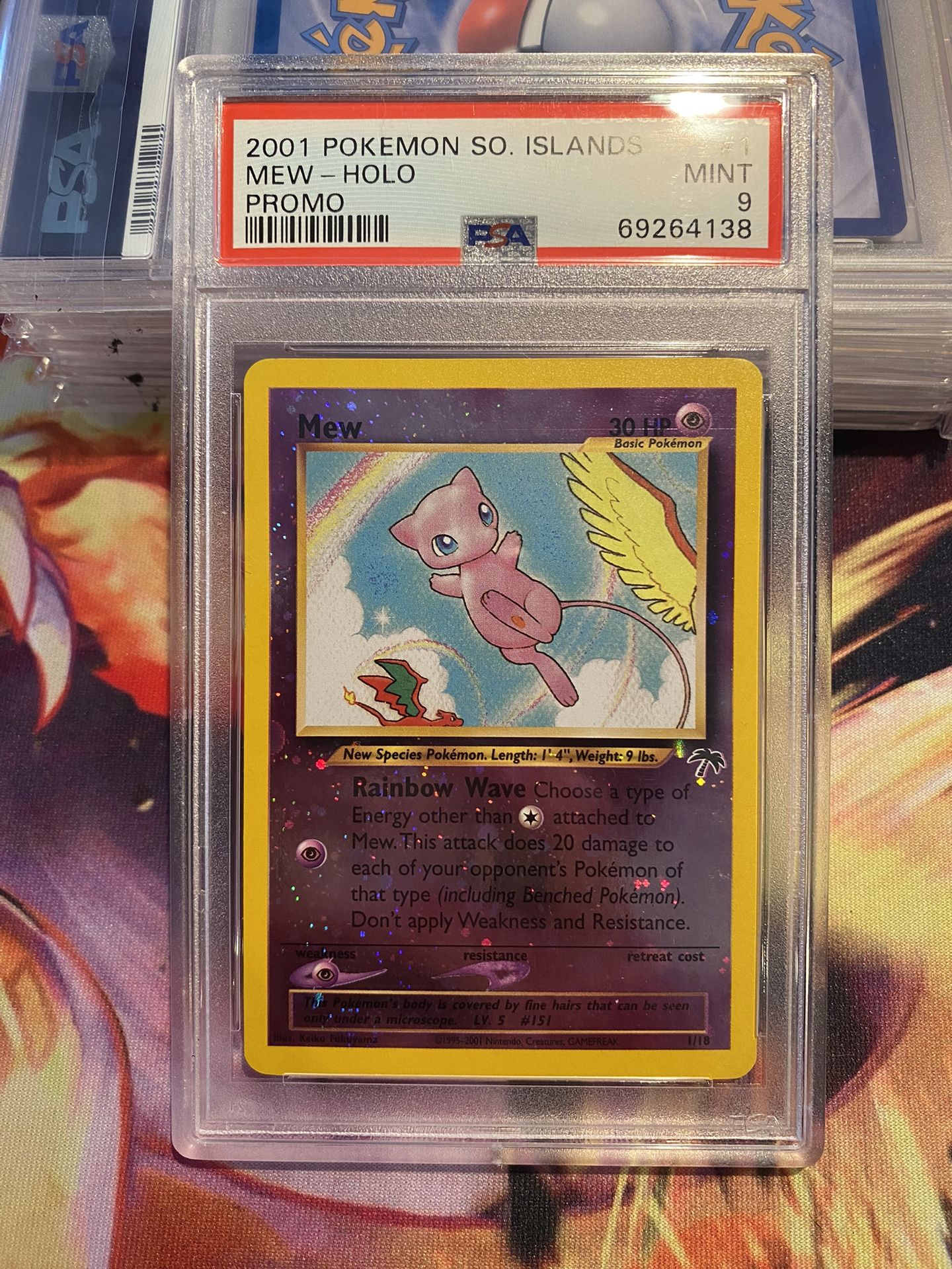 Pokemon Southern Islands Mew PSA 9