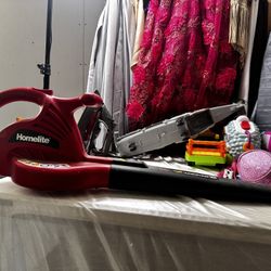 shows a Homelite 7 Amp Electric Leaf Blower/Sweeper, specifically model UT42100