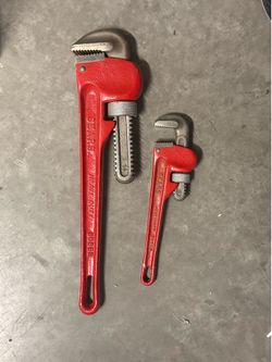 2 SEARS CRAFTSMAN VINTAGE PIPE WRENCHES