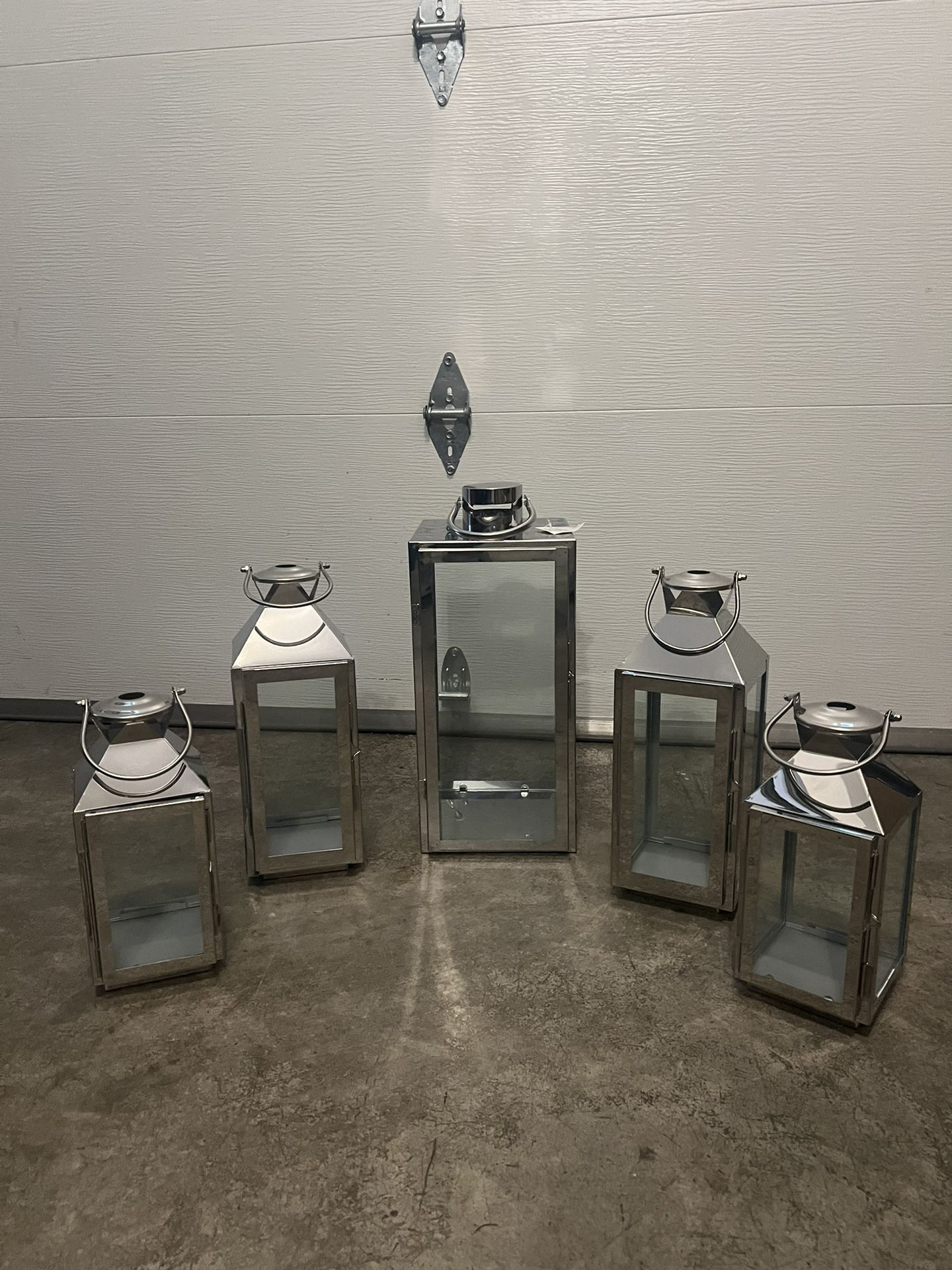 Silver, Glass Lanterns 5pc. $100