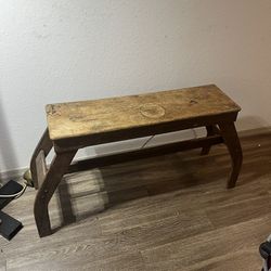 Horse Saddle Bench, Entry Table. 