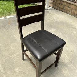 leather wooden bar stool chairs with foot rests