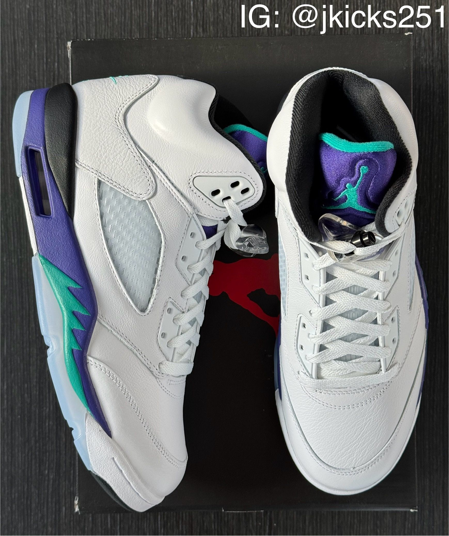 Jordan 5 Retro “Grape” (Size 7Y, 10M-12M Available) | Brand New Deadstock