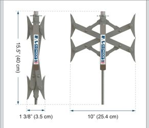 X-Chock Wheel Stabilizer - Pair - One Handle -