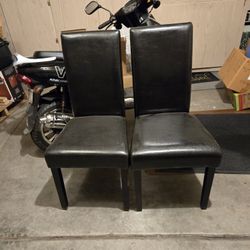 Black/Brown PARSON CHAIRS