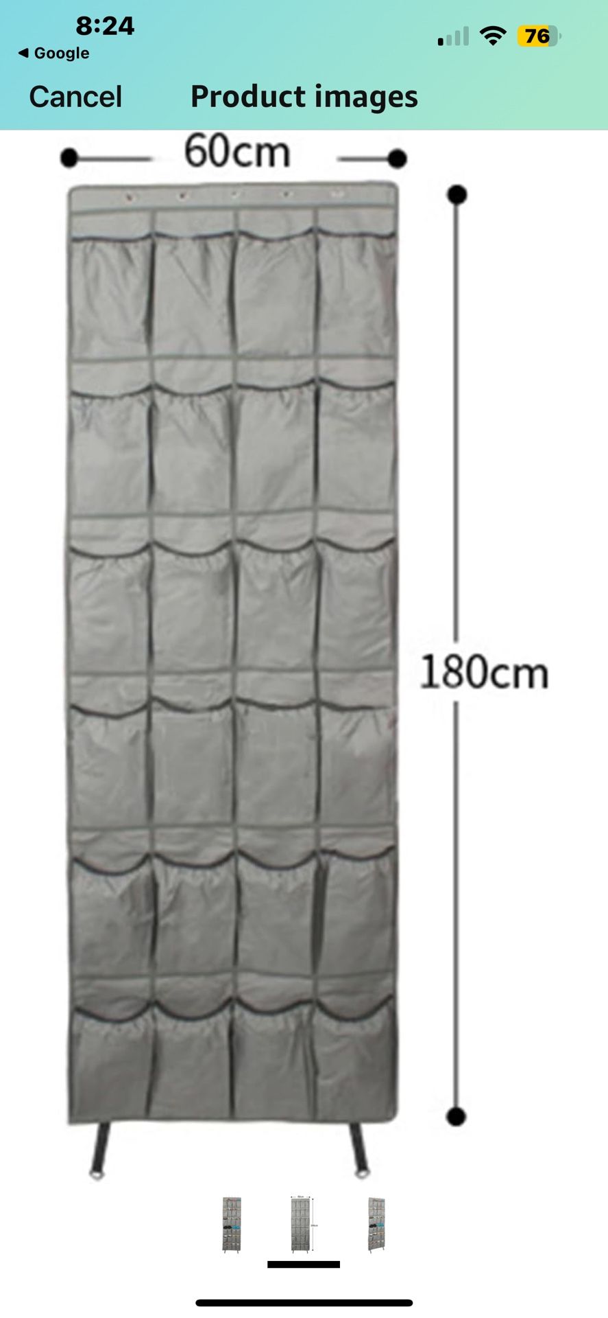 💥Over The Door Shoe Organizer Shoe Organizer Hanging Shoe Rack for Door Closet Shoe Holder Hanger Shoe Holder(Gray) 💥 Reduced 💥 Crafters Office Sup