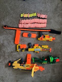 Nerf/AirBlaster Gun Set and accessories