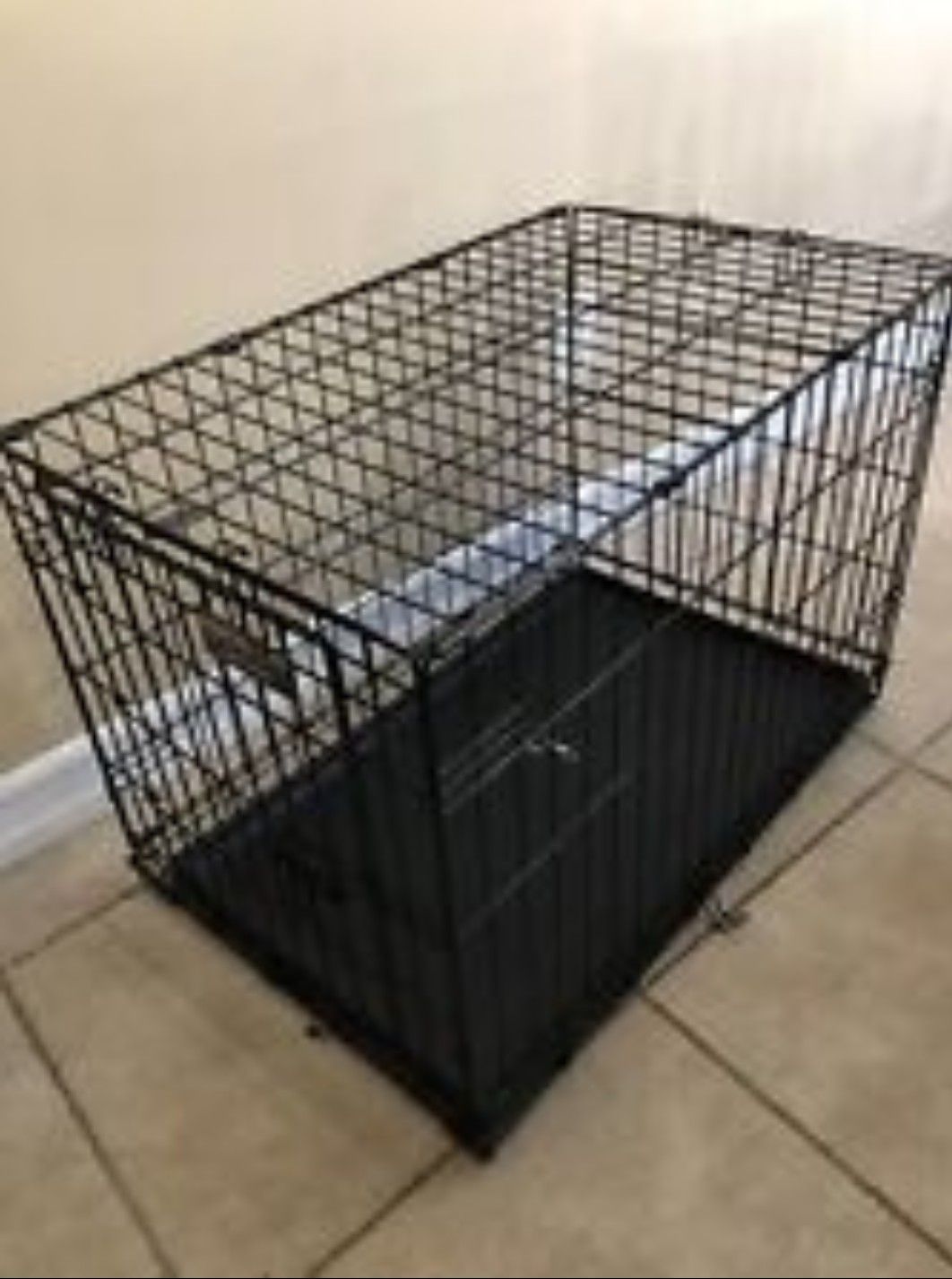 42" double door dog crate