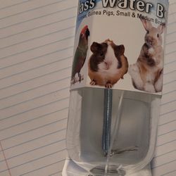 Glass Water Bottle For Small Pets