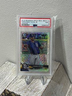 2018 Bowman Mega Box Fernando Tatis Jr #BCP114 Chrome Mojo Refractor PSA 9 RC