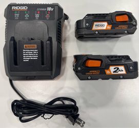 Ridgid Charger and Batteries.
