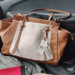 Jessica Simpson Shoulder Bag Faux Leather With sheprsa. Wool