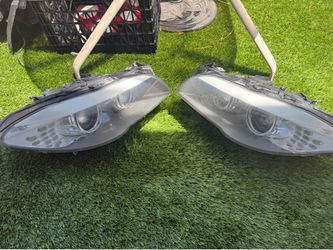 BMW 528i 535i 550i HEADLIGHT XENON COMPLETE SET OEM