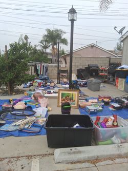 Garage sale going on this morning