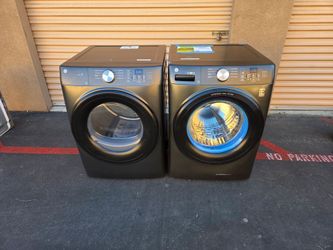 GE front load washer and gas dryer