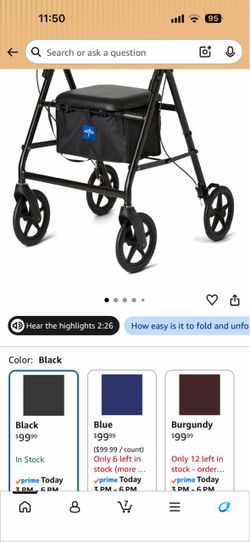 Medline Walker – Like New / Used Once Indoors ($75)
