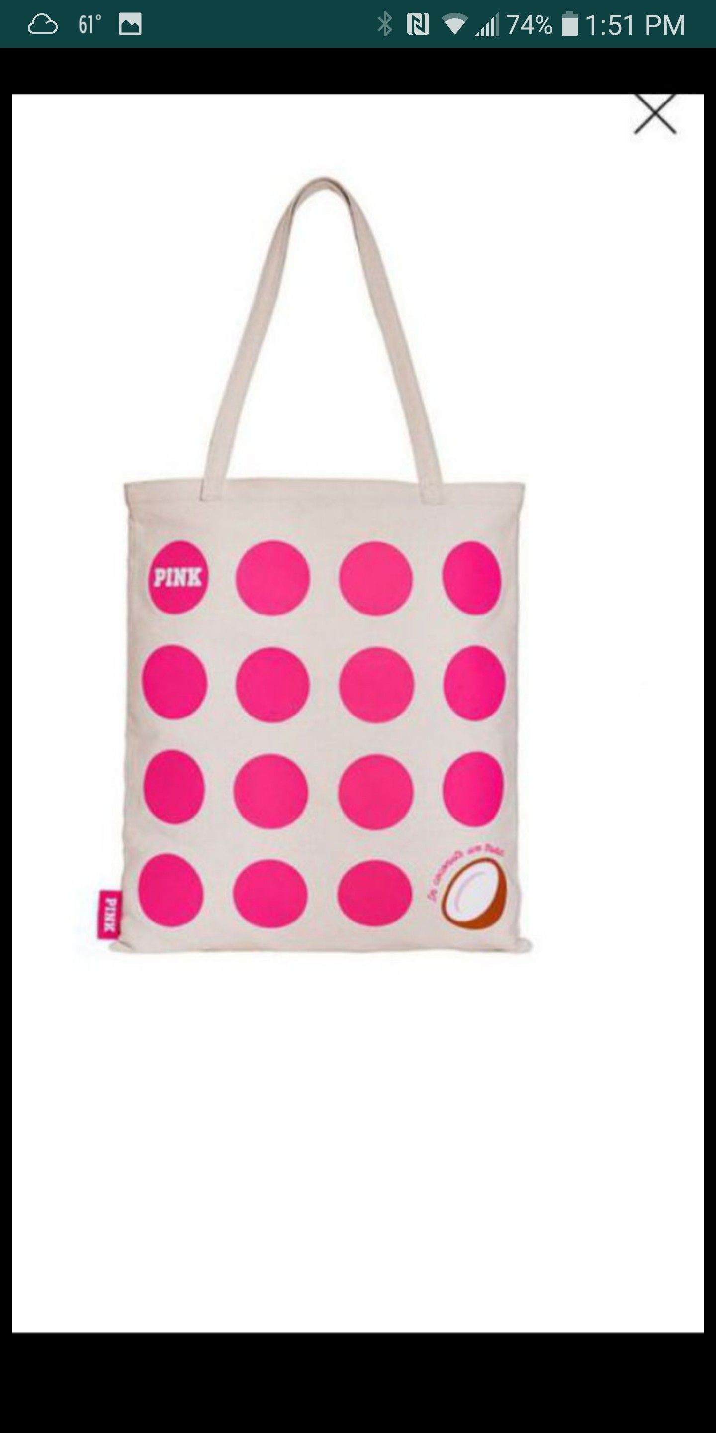 Victoria secret tote bag