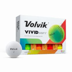 Volvik Vivid Soft Dozen Multi-Color Golf Balls