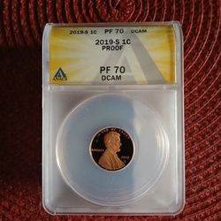 2019S Lincoln Penny GRADED  PR70