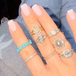 10K 14K 18K Gold Platinum Natural Diamonds Aquamarine And Pearls!!! 