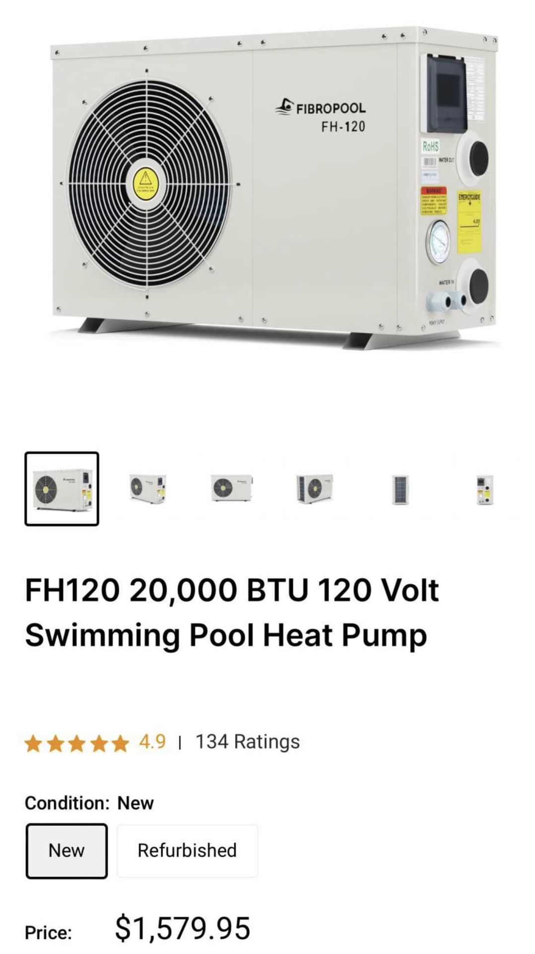 Pool Heater 120v