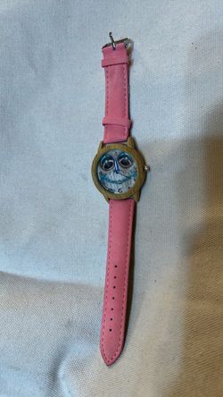 Owl Face Novelty Watch Pink Strap