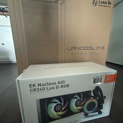 Lian Li Lancool 216 Case + EK AIO Liquid Cooler