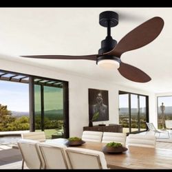 New Modern Ceiling Fan w Light & Remote