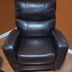 Black recliner very good condition.