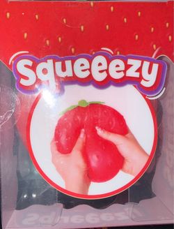 Sunny Days Jumbo Squeezy Strawberry Squishy Toy Stress Relief Sensory Fun