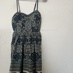 American Rag Cie Corset Top Boho Geometric Dress Small **SALE!!