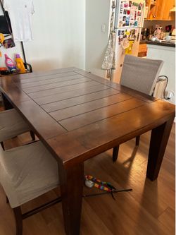 Long Wood Dinning Table